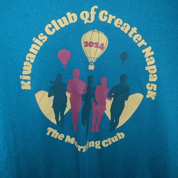 Leslie Jordan Cheetah Marquis Napa 5k running long sleeve workout shirt - Picture 2 of 4